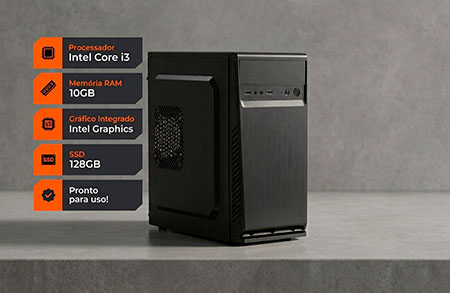 PC I3 10GB SSD 128
